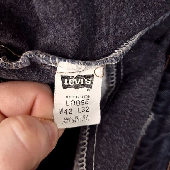 Vintage Levis 545 Loose Fit Brown Tab Jeans Mens 42x32 Actual 31 Inseam USA Made - Picture 4 of 7